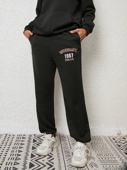 Graphic Hoodie and Sweatpants Set