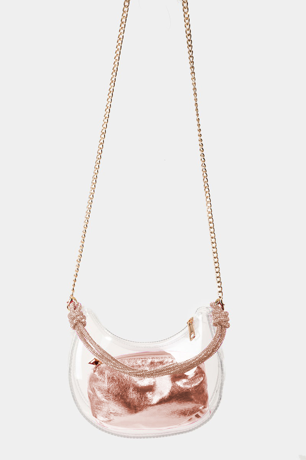 Bolso baguette transparente Fame Clear