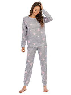 Conjunto de estar por casa con top y pantalón de estrellas