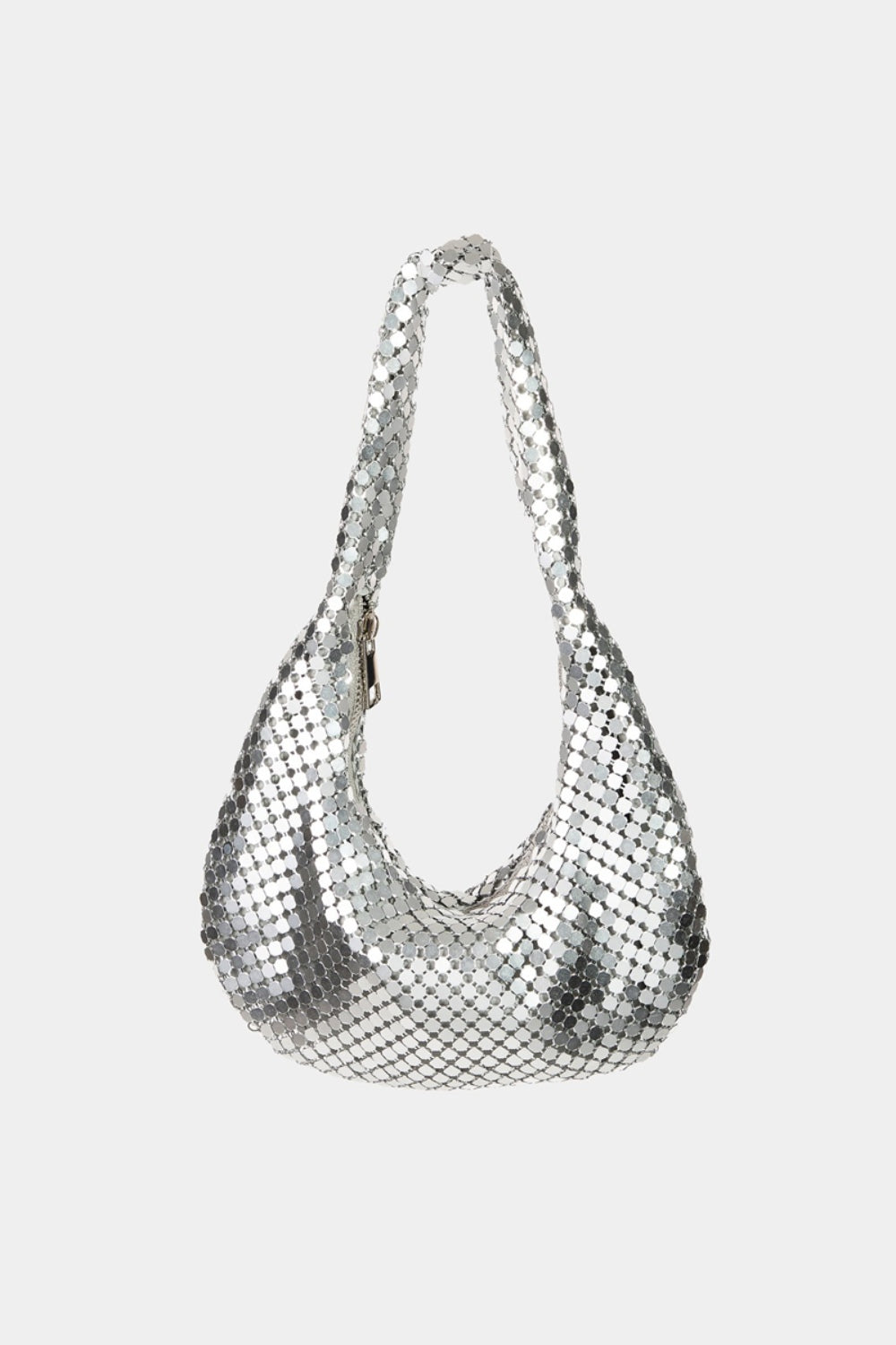 Bolso de mano con disco de lentejuelas Fame