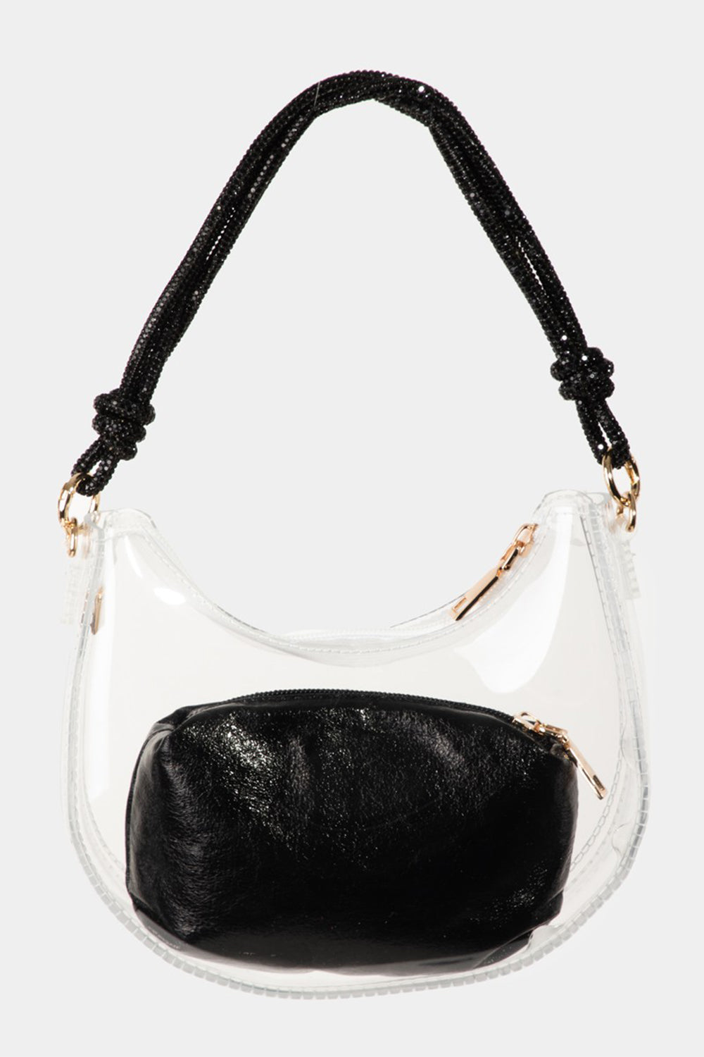 Bolso baguette transparente Fame Clear