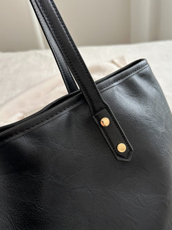 PU Leather Medium Shoulder Bag