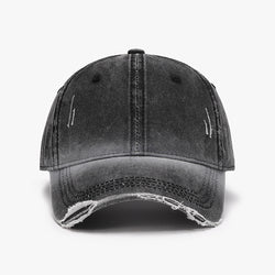 Gorra de béisbol ajustable desgastada y lavada