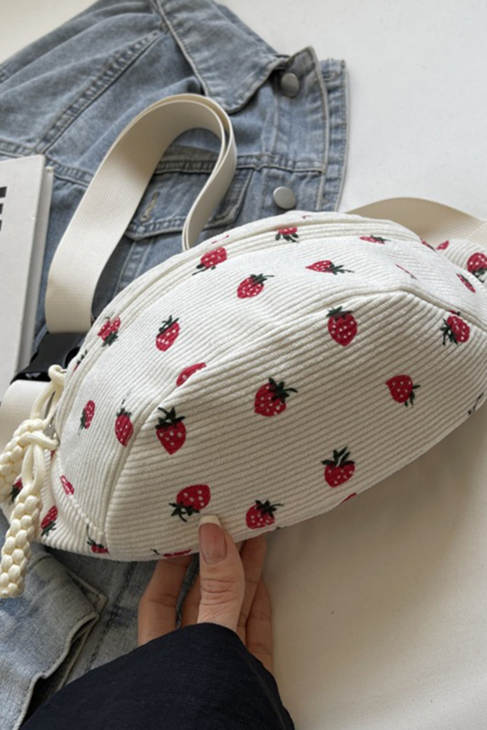 Printed Adjustable Strap Sling Bag