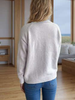 Mock Neck Long Sleeve Sweater